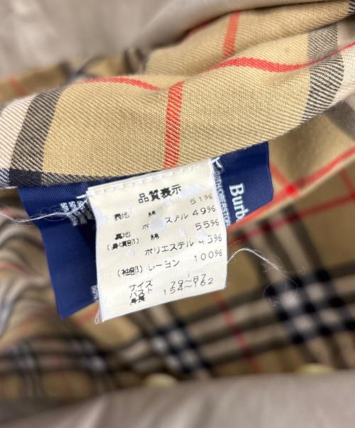 Burberry's（バーバリー）Burberry's (バーバリーズ) ステンカラーコート ベージュ サイズ:タグスレの為判別不明の古着・服飾アイテム