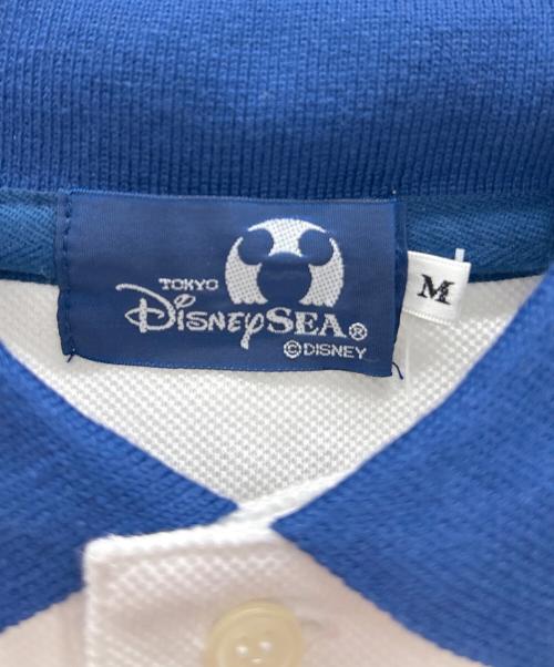 Disney RESORT（ディズニーリゾート）Disney RESORT (ディズニーリゾート) 刺繍ポロシャツ ホワイトブルー サイズ:M 未使用品の古着・服飾アイテム