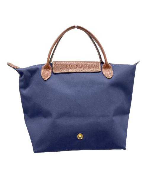 LONGCHAMP（ロンシャン）LONGCHAMP (ロンシャン) トートバッグ ブルー×ブラウンの古着・服飾アイテム
