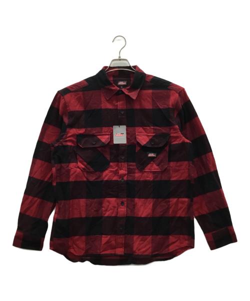 Dickies（ディッキーズ）Dickies (ディッキーズ) シャツ レッド サイズ:L 未使用品の古着・服飾アイテム