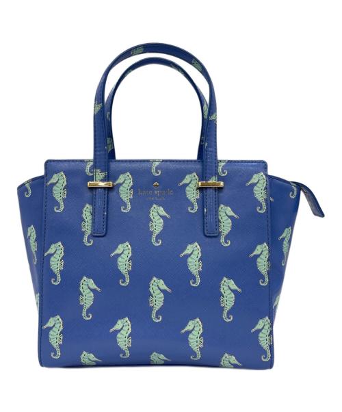 Kate Spade（ケイトスペード）Kate Spade (ケイトスペード) 2WAYショルダーバッグ ブルーの古着・服飾アイテム