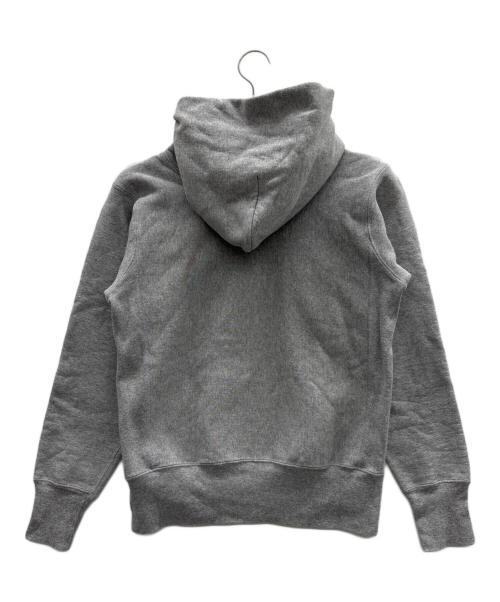 Champion REVERSE WEAVE（チャンピオン リバース ウィーブ）Champion REVERSE WEAVE (チャンピオン リバース ウィーブ) パーカー グレー×レッド サイズ:Mの古着・服飾アイテム