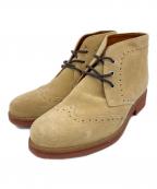 stefano rossiステファノロッシ）の古着「ウィングチップブーツ」｜カーキ