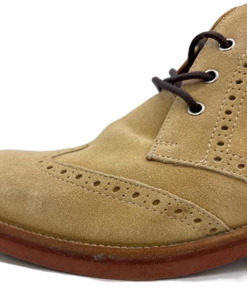 stefano rossi（ステファノロッシ）stefano rossi (ステファノロッシ) ウィングチップブーツ カーキ サイズ:24.5の古着・服飾アイテム