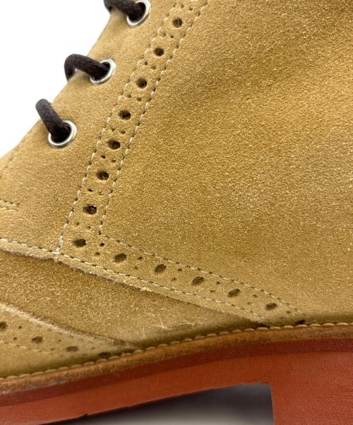 stefano rossi（ステファノロッシ）stefano rossi (ステファノロッシ) ウィングチップブーツ カーキ サイズ:24.5の古着・服飾アイテム