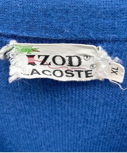IZOD LACOSTE（アイゾッド ラコステ）IZOD LACOSTE (アイゾッド ラコステ) カーディガン ブルー サイズ:XLの古着・服飾アイテム