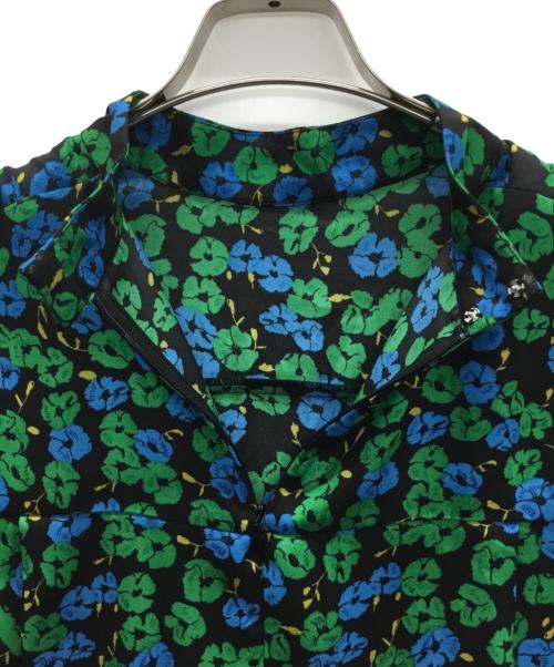 SLY（スライ）SLY (スライ) ブラウス グリーン×ブラック サイズ:Freeの古着・服飾アイテム