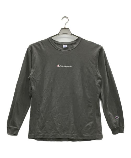 Champion（チャンピオン）Champion (チャンピオン) ロングスリーブカットソー グレー サイズ:XLの古着・服飾アイテム