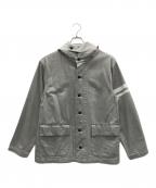 MOMOTARO JEANS桃太郎ジーンズ）の古着「デニムコート」｜グレー×ホワイト