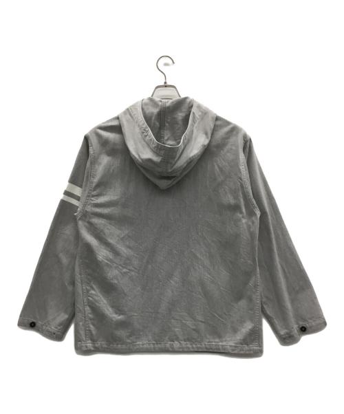 MOMOTARO JEANS（桃太郎ジーンズ）MOMOTARO JEANS (桃太郎ジーンズ) デニムコート グレー×ホワイト サイズ:Lの古着・服飾アイテム