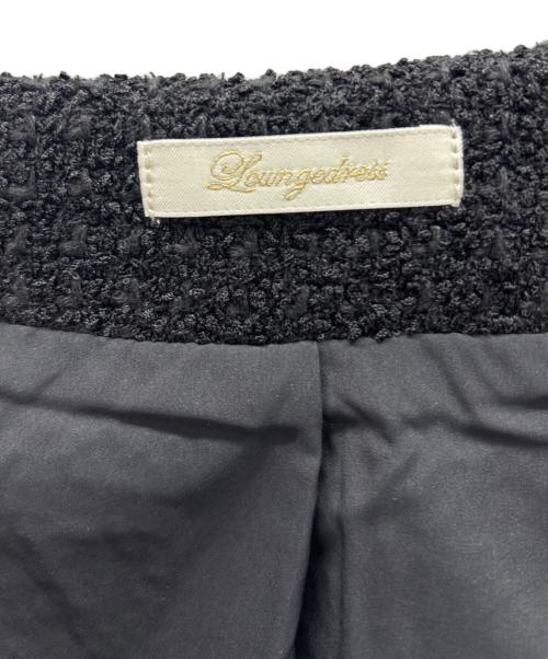 Loungedress（ラウンジドレス）Loungedress (ラウンジドレス) ツイードベスト ブラック サイズ:Freeの古着・服飾アイテム