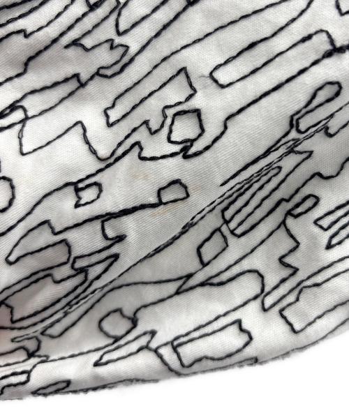 BEARDSLEY（ビアズリー）BEARDSLEY (ビアズリー) カットソー ホワイト×ブラック サイズ:Freeの古着・服飾アイテム