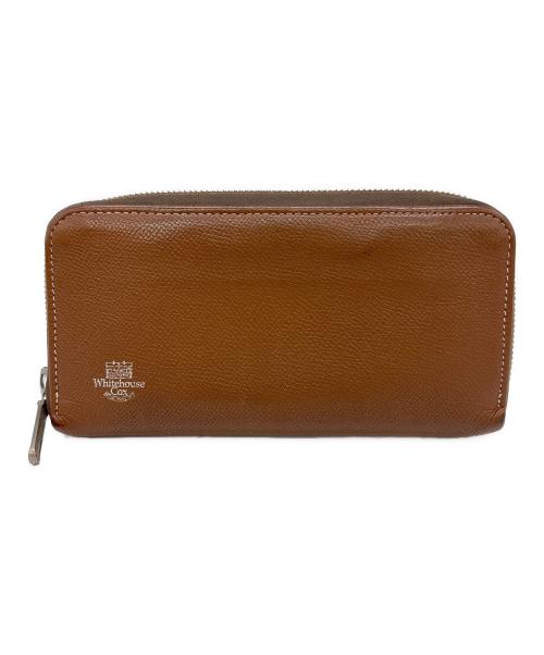 Whitehouse Cox（ホワイトハウスコックス）Whitehouse Cox (ホワイトハウスコックス) ラウンドファスナー財布 ブラウンの古着・服飾アイテム