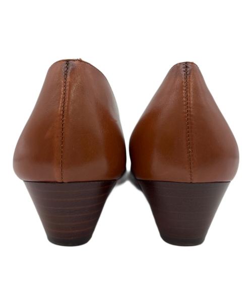 Salvatore Ferragamo（サルヴァトーレ フェラガモ）Salvatore Ferragamo (サルヴァトーレ フェラガモ) ヴァラリボンパンプス ブラウン サイズ:7Cの古着・服飾アイテム