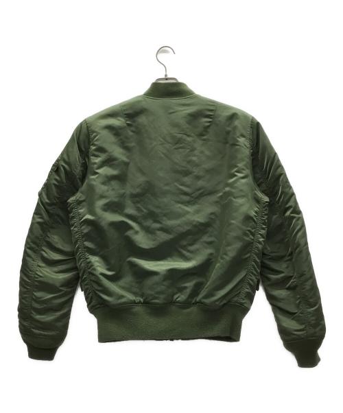 ALPHA INDUSTRIES（アルファインダストリーズ）ALPHA INDUSTRIES (アルファインダストリーズ) リバーシブルジャケット カーキ×オレンジ サイズ:XLの古着・服飾アイテム