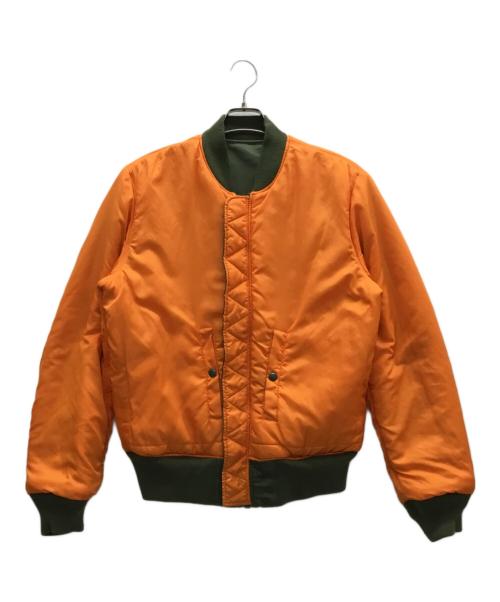ALPHA INDUSTRIES（アルファインダストリーズ）ALPHA INDUSTRIES (アルファインダストリーズ) リバーシブルジャケット カーキ×オレンジ サイズ:XLの古着・服飾アイテム