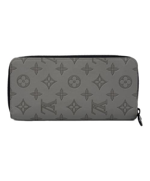 LOUIS VUITTON（ルイ ヴィトン）LOUIS VUITTON (ルイ ヴィトン) ジッピーウォレット・ヴェルティカル　M81384 グレー×ブラックの古着・服飾アイテム