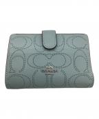 COACHコーチ）の古着「財布」｜スカイブルー