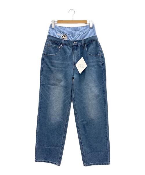 GALFY（ガルフィー）GALFY (ガルフィー) パンチラデニム ブルー サイズ:L 未使用品の古着・服飾アイテム