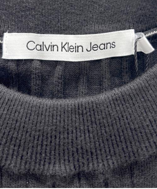 Calvin Klein Jeans（カルバンクラインジーンズ）Calvin Klein Jeans (カルバンクラインジーンズ) ニット ブラック サイズ:M 未使用品の古着・服飾アイテム