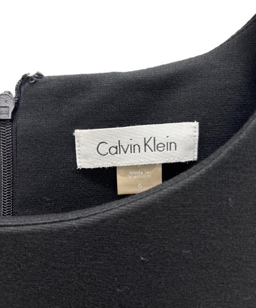 Calvin Klein（カルバンクライン）Calvin Klein (カルバンクライン) ノースリーブワンピース ブラック サイズ:6の古着・服飾アイテム