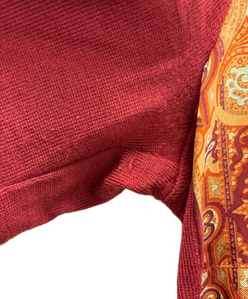 ETRO（エトロ）ETRO (エトロ) ウール混カーディガン レッド サイズ:46の古着・服飾アイテム
