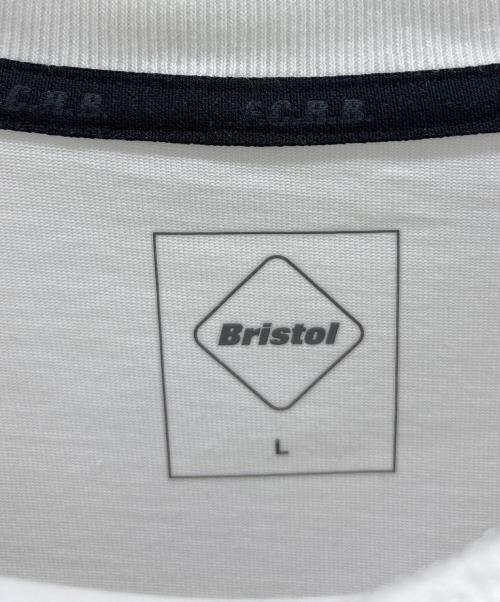 F.C.R.B.（エフシーレアルブリストル）F.C.R.B. (エフシーレアルブリストル) LINE TEAM L/S BAGGY TEE ホワイト×ブラック サイズ:Lの古着・服飾アイテム
