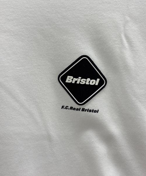F.C.R.B.（エフシーレアルブリストル）F.C.R.B. (エフシーレアルブリストル) LINE TEAM L/S BAGGY TEE ホワイト×ブラック サイズ:Lの古着・服飾アイテム