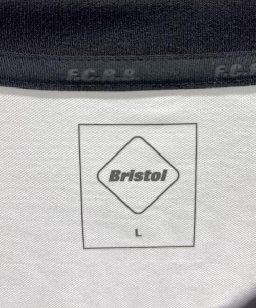 F.C.R.B.（エフシーレアルブリストル）F.C.R.B. (エフシーレアルブリストル) L/S TRAINING TOP ホワイト×ブラック サイズ:Lの古着・服飾アイテム