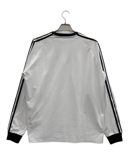 F.C.R.B.（エフシーレアルブリストル）F.C.R.B. (エフシーレアルブリストル) L/S TRAINING TOP ホワイト×ブラック サイズ:Lの古着・服飾アイテム