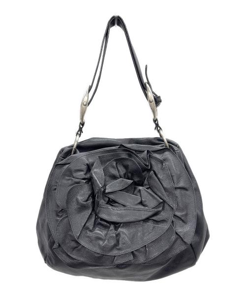 Yves Saint Laurent（イヴサンローラン）Yves Saint Laurent (イヴサンローラン) セミショルダーバッグ ブラックの古着・服飾アイテム