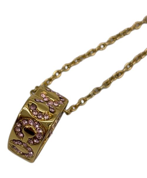 COACH（コーチ）COACH (コーチ) オプアート パヴェハート ゴールド×ピンクの古着・服飾アイテム