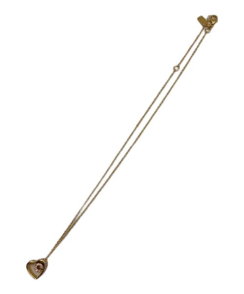 COACH（コーチ）COACH (コーチ) オプアート パヴェハート ゴールド×ピンクの古着・服飾アイテム