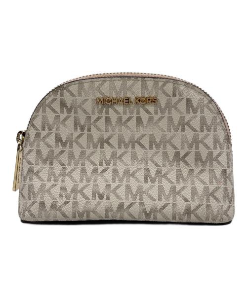 MICHAEL KORS（マイケルコース）MICHAEL KORS (マイケルコース) コスメポーチ アイボリーの古着・服飾アイテム