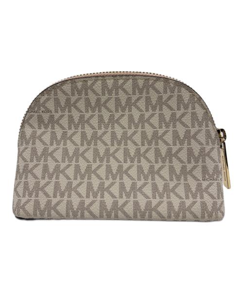 MICHAEL KORS（マイケルコース）MICHAEL KORS (マイケルコース) コスメポーチ アイボリーの古着・服飾アイテム