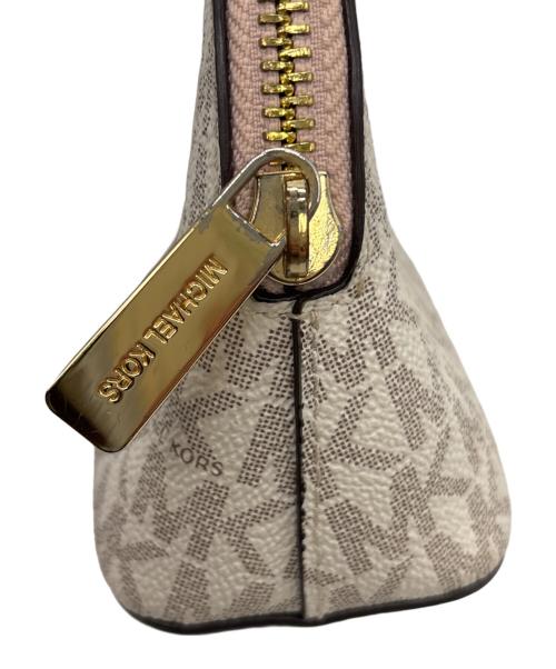 MICHAEL KORS（マイケルコース）MICHAEL KORS (マイケルコース) コスメポーチ アイボリーの古着・服飾アイテム
