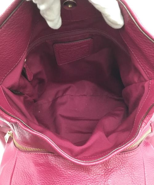 COACH（コーチ）COACH (コーチ) ハンドバッグ パープルの古着・服飾アイテム