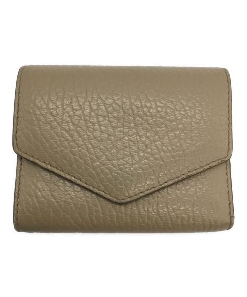 Maison Margiela（メゾンマルジェラ）Maison Margiela (メゾンマルジェラ) 3つ折り財布 ベージュの古着・服飾アイテム