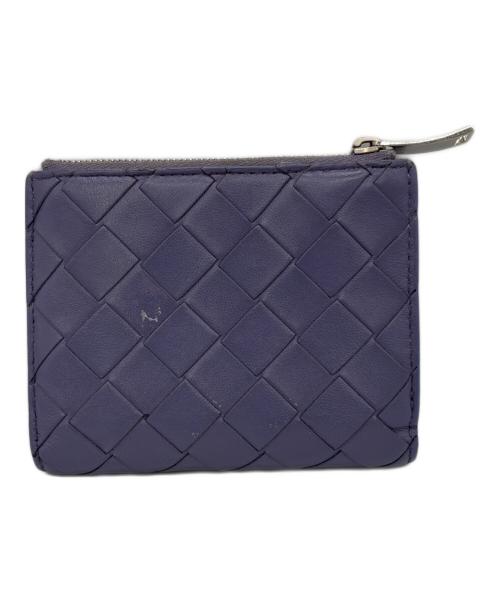 BOTTEGA VENETA（ボッテガベネタ）BOTTEGA VENETA (ボッテガベネタ) 2つ折り財布 パープルの古着・服飾アイテム