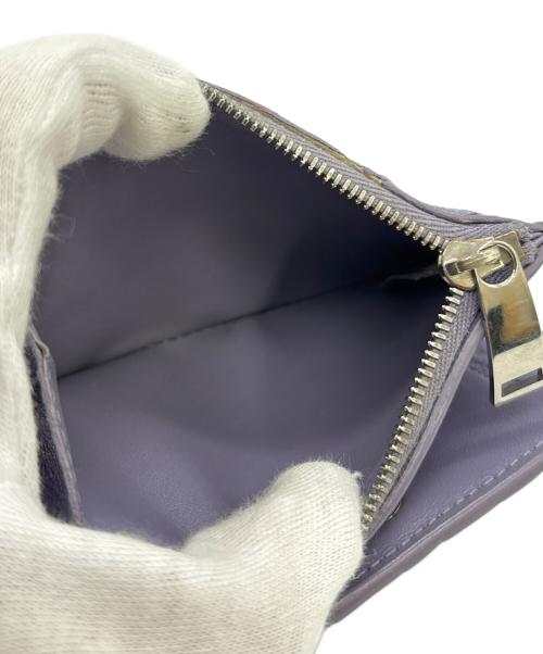 BOTTEGA VENETA（ボッテガベネタ）BOTTEGA VENETA (ボッテガベネタ) 2つ折り財布 パープルの古着・服飾アイテム