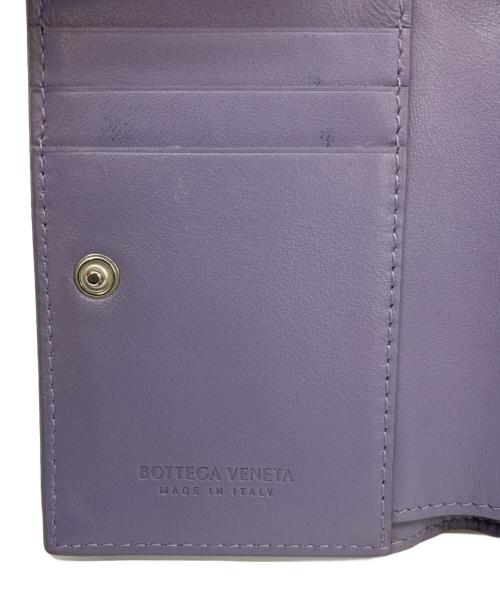 BOTTEGA VENETA（ボッテガベネタ）BOTTEGA VENETA (ボッテガベネタ) 2つ折り財布 パープルの古着・服飾アイテム