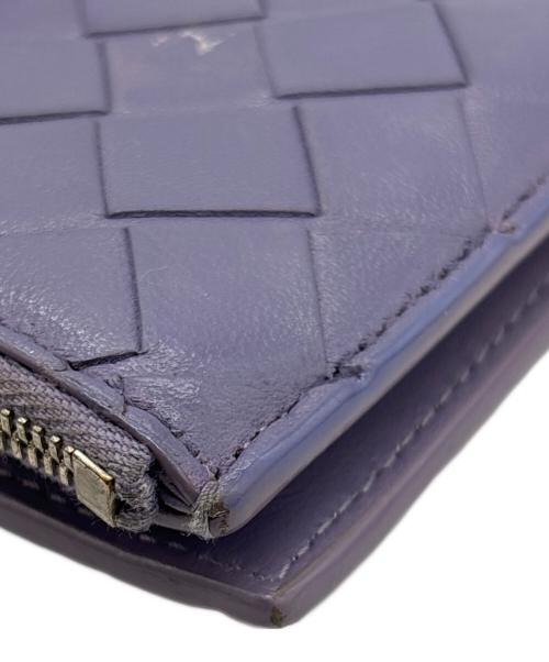 BOTTEGA VENETA（ボッテガベネタ）BOTTEGA VENETA (ボッテガベネタ) 2つ折り財布 パープルの古着・服飾アイテム