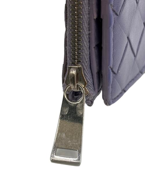 BOTTEGA VENETA（ボッテガベネタ）BOTTEGA VENETA (ボッテガベネタ) 2つ折り財布 パープルの古着・服飾アイテム