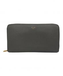 CELINE（セリーヌ）の古着「ラウンドジップウォレット」｜グレー