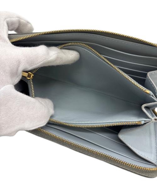 CELINE（セリーヌ）CELINE (セリーヌ) ラウンドジップウォレット グレーの古着・服飾アイテム