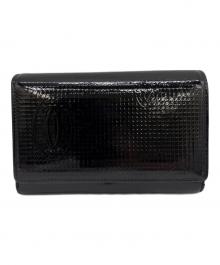 Cartier（カルティエ）の古着「2つ折り財布」｜ブラック