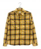 RATSラッツ）の古着「チェックシャツ」｜オレンジ×ブラック