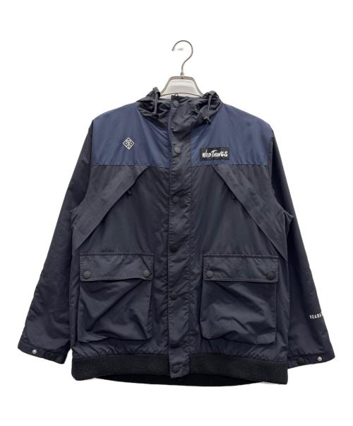 WILD THINGS（ワイルドシングス）WILD THINGS (ワイルドシングス) ROARK REVIVAL (ロアークリバイバル) ナイロンジャケット ネイビー×ブラック サイズ:Mの古着・服飾アイテム
