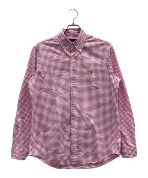 POLO RALPH LAUREN（ポロ・ラルフローレン）POLO RALPH LAUREN (ポロ・ラルフローレン) ギンガムチェックシャツ ピンク×ホワイト サイズ:Mの古着・服飾アイテム