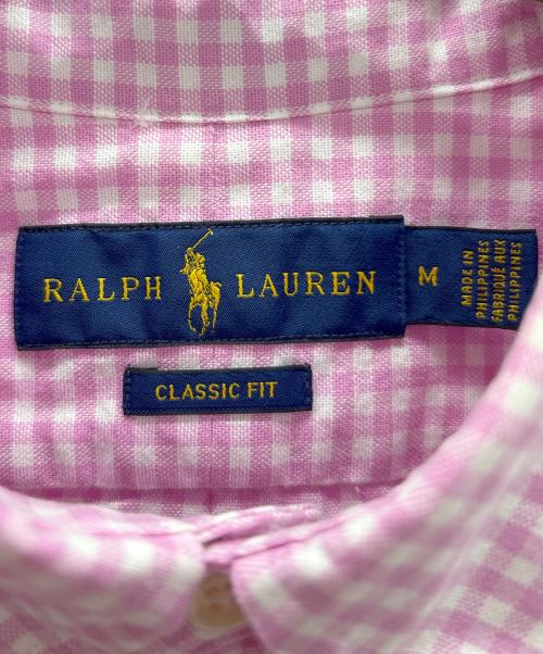 POLO RALPH LAUREN（ポロ・ラルフローレン）POLO RALPH LAUREN (ポロ・ラルフローレン) ギンガムチェックシャツ ピンク×ホワイト サイズ:Mの古着・服飾アイテム